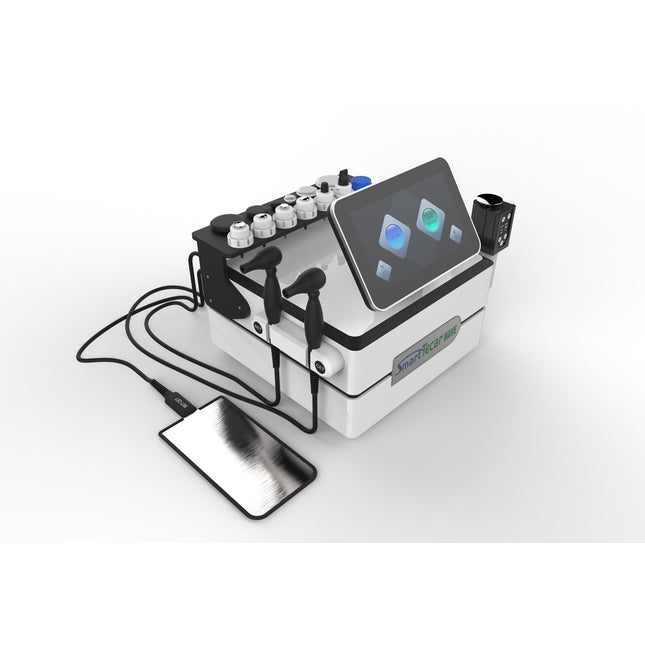 Smart Tecar Wave RET and CET Tecar RF handles with 20mm 40mm 60mm interchangeable tips for deep and superficial tissue therapy