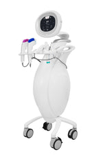 Freestanding trolley-style SMAS HIFU machine with rolling base