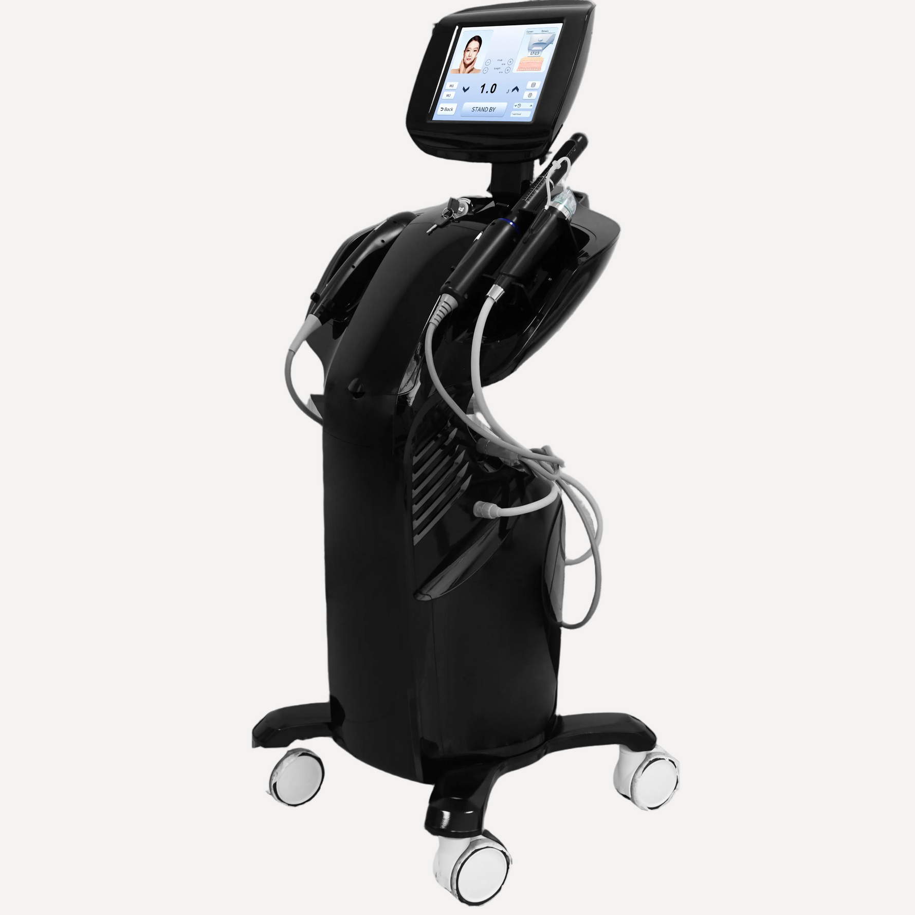 360-degree intimate ultrasound handle for non-invasive vaginal tightening treatment