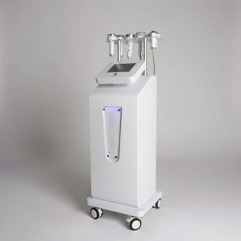 EMSlim fat burning machine with handles for abdomen, arms, thighs, and buttock treatments